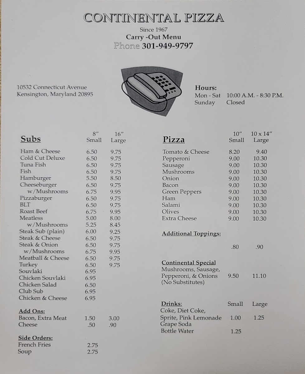 Menu Continental Pizza-5
