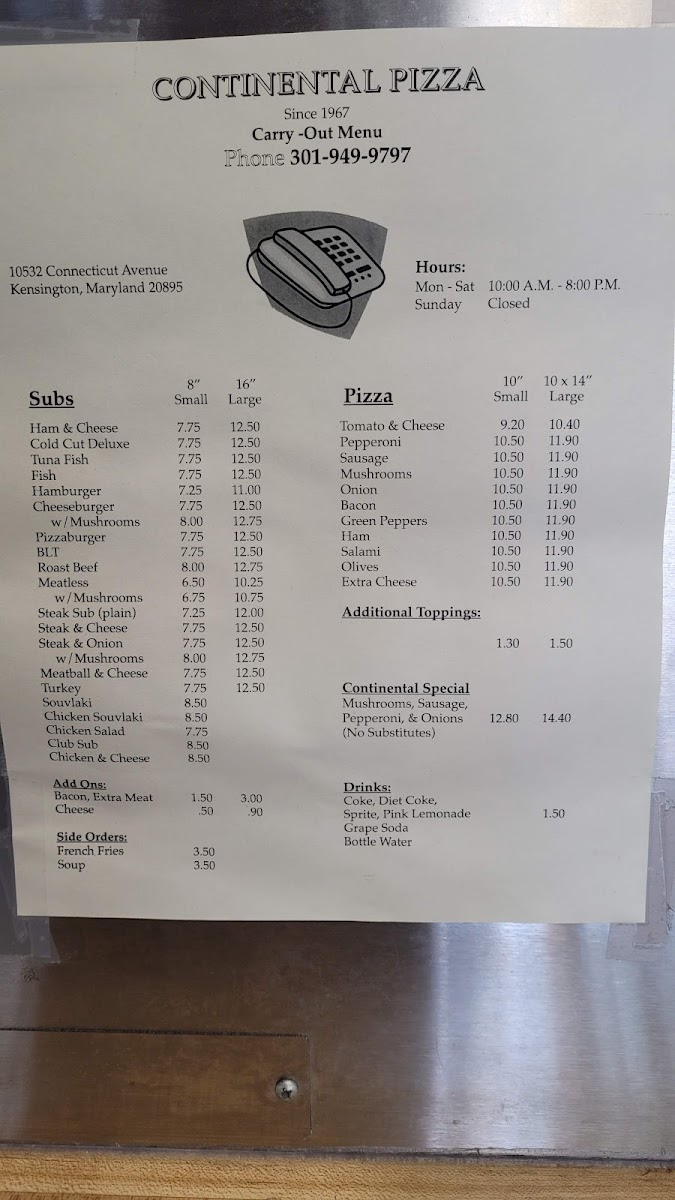 Menu Continental Pizza-7